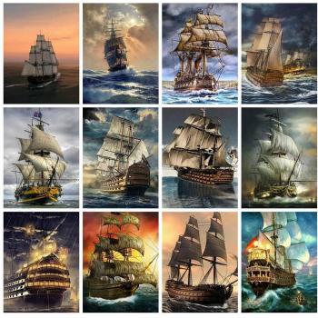 Mosaico 5D completo paesaggio mare