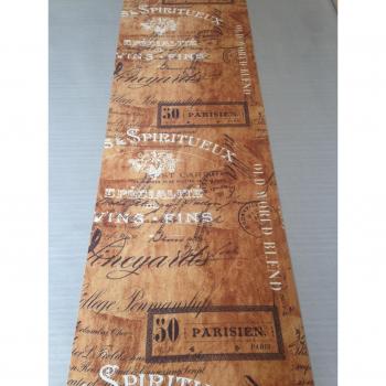 Tappeto per cucina stile legno di botti vino Made in Italy 52x240 cm lavabile e antiscivolo