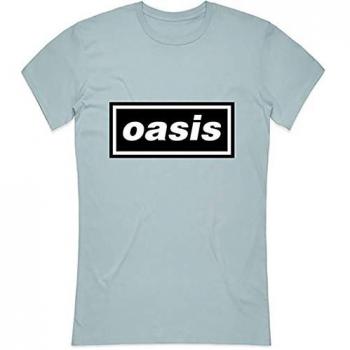 Oasis Women’s Decca Logo Skinny Fit Top – L/Blue