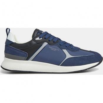 Hackett H-Runner Zapatillas Bajas de Running para Hombre con Paneles en Contraste y Piel Phil Marino HMS21327