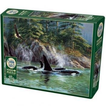 Cobble Hill 1000‑Teile-Puzzle: Orcas