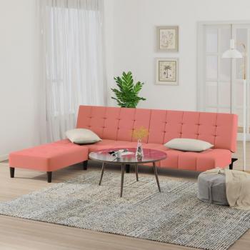 Elegantes Schlafsofa 2-Sitzer Rosa