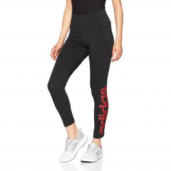 Dark Grey Heather Tights by Adidas CF8869 – Real Coral Trim, X‑Small