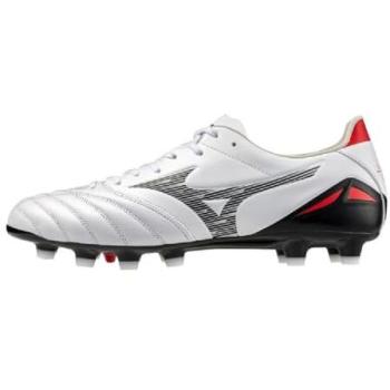 Mizuno Morelia Neo IV Pro FG – White / Black / Chinese Red (International)