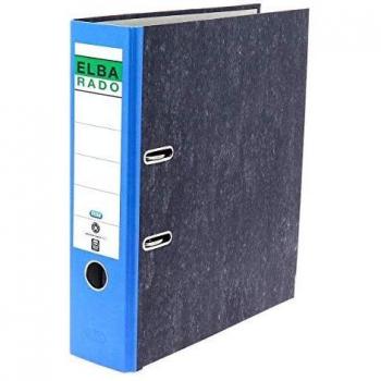 0 x ELBA Ordner Rado A4 Wolkenmarmor 80mm blau