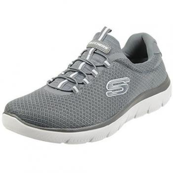 Skechers Men's Summits Grey Slip-On Sneakers with Memory Foam