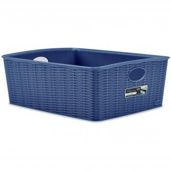 Cestino Blu Navy Elegance Stefanplast