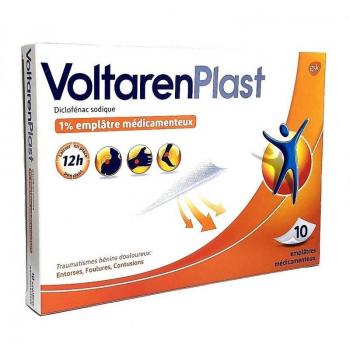 Voltarenplast 1% 10 emplâtres médicamenteux