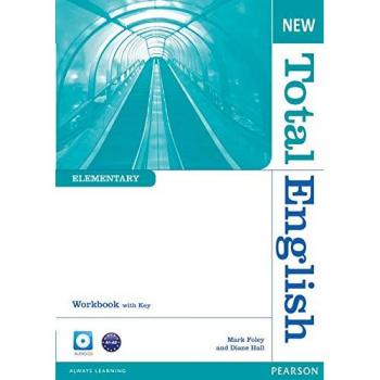 New total english elementary workbook with key and audio cd pack.
