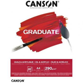 Canson Graduate A4 Olieverfblok 290gr 20 vel