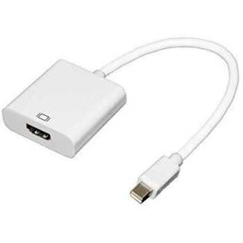Mini DisplayPort auf HDMI Kabel 15 cm Weiß