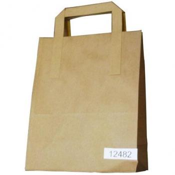 Paper Takeaway Bag with Flat Handle 215X330X254mm JF01561