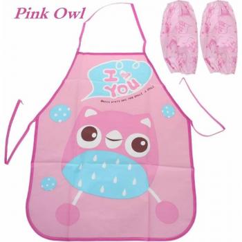 Kids Cooking and Painting Protective Apron Sleeve Set
