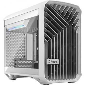 Fractal Design Torrent Nano White (Tempered Glass, Open Grille for Maximum Air Intake, 180mm PWM Fan Included, Type C)