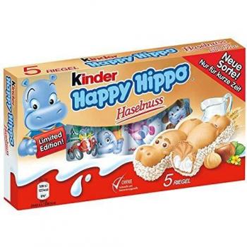 Kinder Happy Hippo Haselnuss 5er, 5 x 24 g