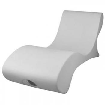 Sined Andromeda Chaise Longue de Polietileno de 168x60x67 cm, Blanco