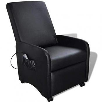 Onyx Faux Leather Massage Throne