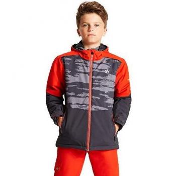 Dare 2b Kinder Ski‑Jacke – Alpengrau/Aluminium, isoliert, reflektierend, 15–16 Jahre