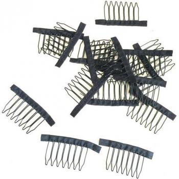 100Pcs 7-Tooth Hair Clips for Wig Caps