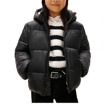Tommy Hilfiger Mädchen Winterjacke Schwarz
