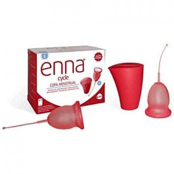 Enna Cycle Large Menstrual Cup Set with 2 Cups and Sterilizer