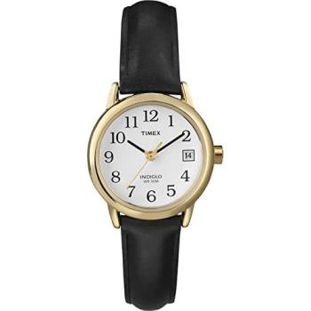 Timex Women’s Classic 25 mm Gold‑Toned Leather Strap Watch – LLB Edition