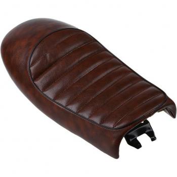 Housse de selle vintage marron pour café racer Honda