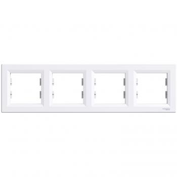 Plaque quadruple horizontale Asfora Schneider