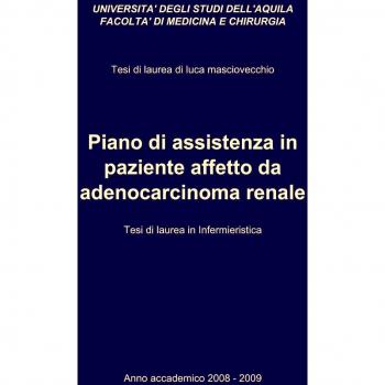 Piano di assistenza in paziente affetto da adenocarcinoma renale