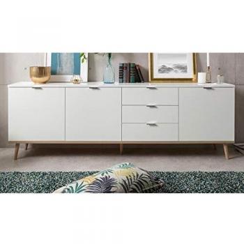 Finori Sideboard Göteborg 200 cm in matt weiß