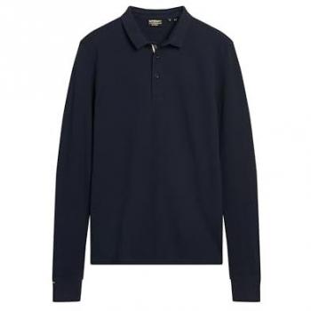 Superdry Polo maniche lunghe blu navy S