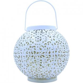 Hollow Pattern Solar Lantern for Outdoor Decor