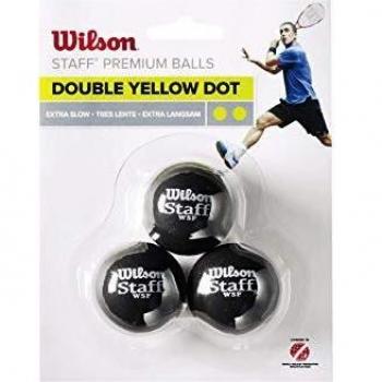 Wilson Unisex Erwachsene Squash‑Ballsatz Gelb II – 3er-Pack