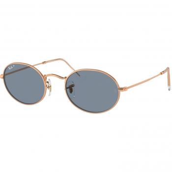 Ray-Ban Oval RB3547 9202S2 | Occhiali da Sole Graduati o Non Graduati | Prova Online | Plastica | Tondi | Oro rosa | Adrialenti