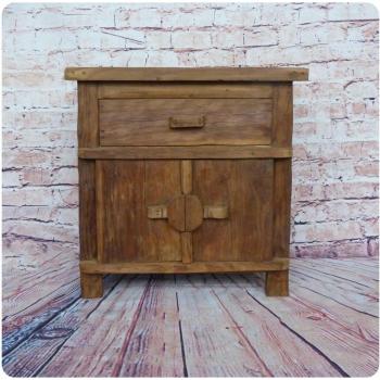 Vintage Massivholz Kommode Teak Holz Shabby Chic 3