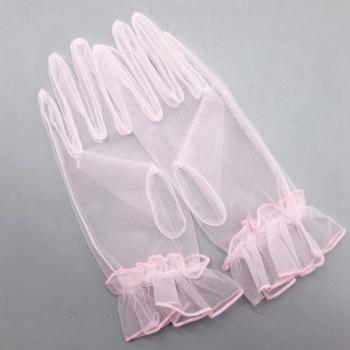 Nylon Full Finger Tulle Gloves
