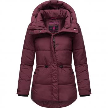 Marikoo Akumaa Steppjacke mit Kapuze Rot XXL – Damen