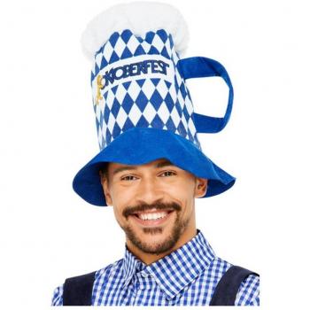 Oktoberfest Cuadros Cappello Blu Birra e Bianco Asa