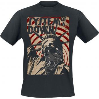 T-Shirt System Of A Down – Liberty Bandit – Noir – Range S à XXL – Hommes
