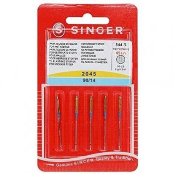 Genuine Singer Sewing Machine 2045 Ball Point Needles 90/14 for Stretch