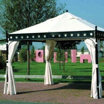 Natural‑Toned Corfu 3.5 m Poly Gazebo Panels – 4 Pack