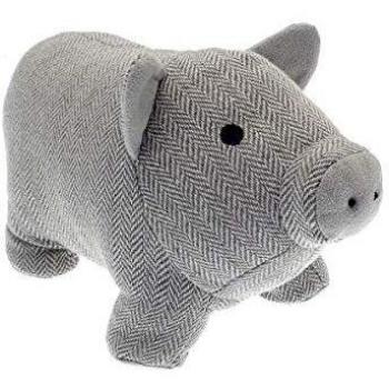 Grey Pig Door Holder (Country Club)