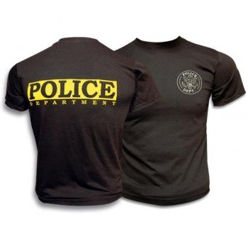 Camiseta De Manga Corta Barbaric Police Color Negra Tallas S-xxl 30166