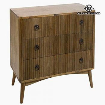 Commode en teck mdf gris (82 x 40 x 81,50 cm) collection be yourself by craftenwood