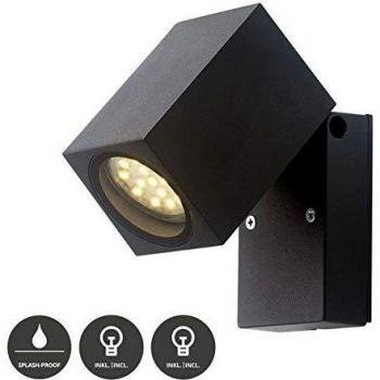 Applique LED da esterni 'Nogita' (Moderno) colore Nero