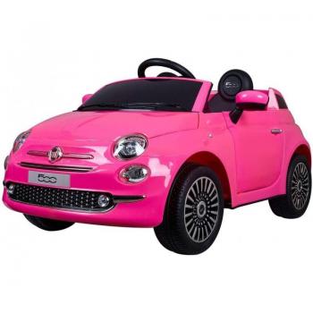 Rosa Fiat 500 Kidselektrisk Bil – RunRunToys