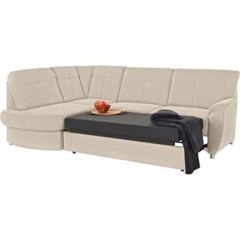 Beige Ecksofa Sonoma L-Form mit Schlaffunktion