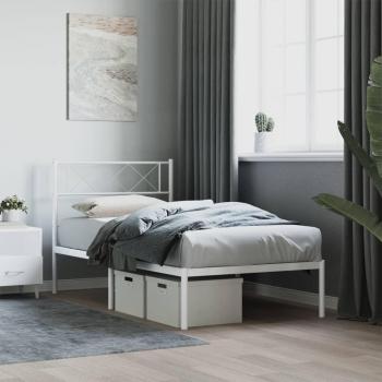 Base de Cama Rústica con Cabecero Incorporado, Dimensiones 100x190 cm – Maison Exclusive
