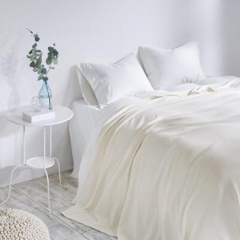 SnuggleWarm Light But Warm Micro Velour Throw Blanket (Cream, 150 * 200cm)