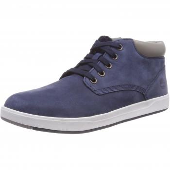 Botas Timberland Davis Square Chukka de Cuero, Unisex-Niño, Color Azul